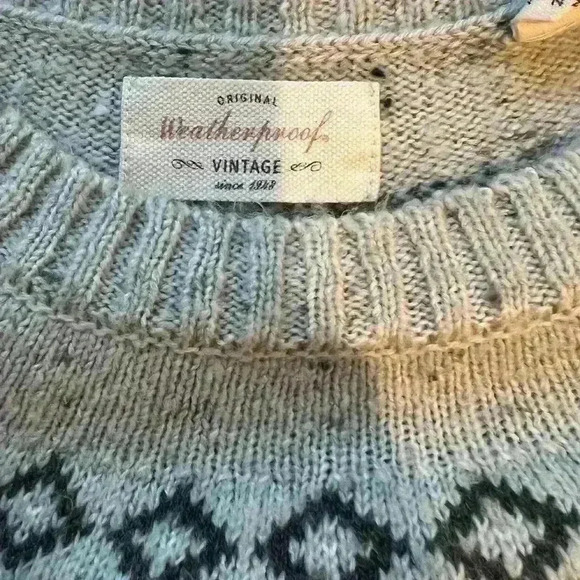 Weatherproof Vintage Ladies' Fairisle Sweater size large - Picture 5 of 6